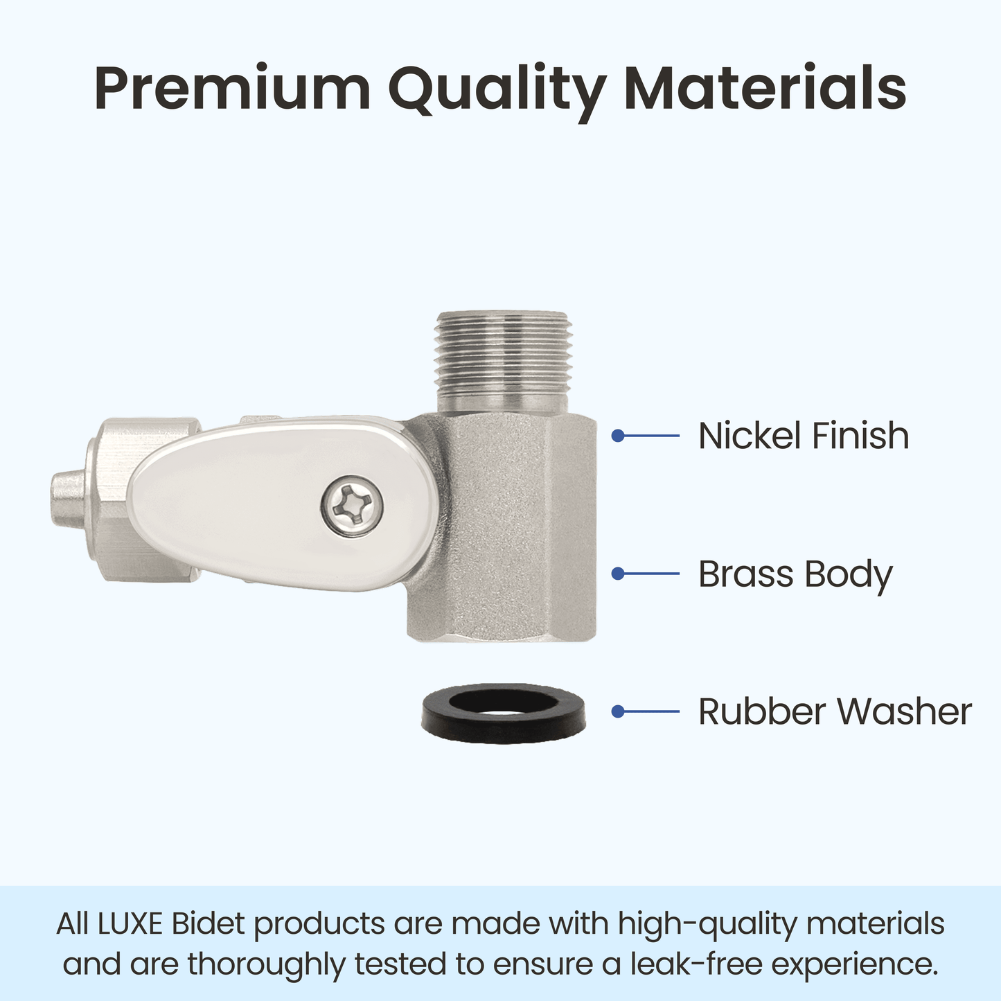 NEO Bidet: Shut-off T-Adapters