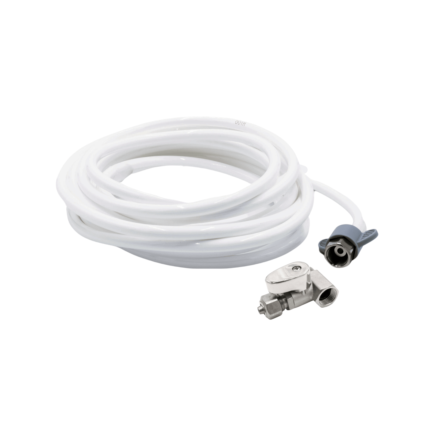 NEO Plus Kit: Alternative Installation for 3/8" Supply Valves - 16ft Plastic Hot Water Hose with 3/8" Metal T-Adapter