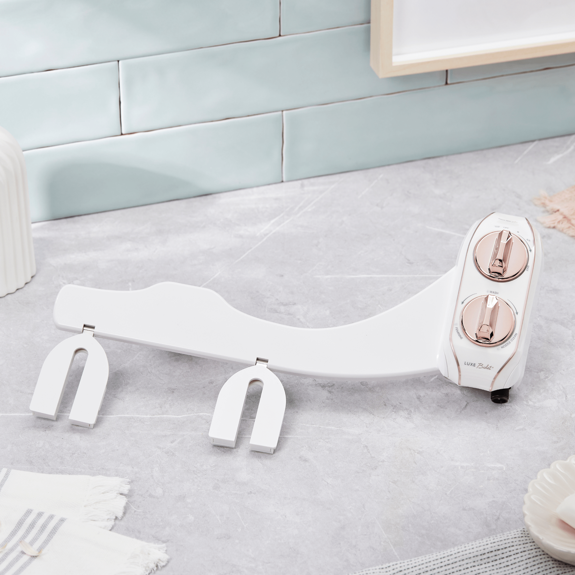 NEO 185 Plus Rose Gold fits any bathroom style