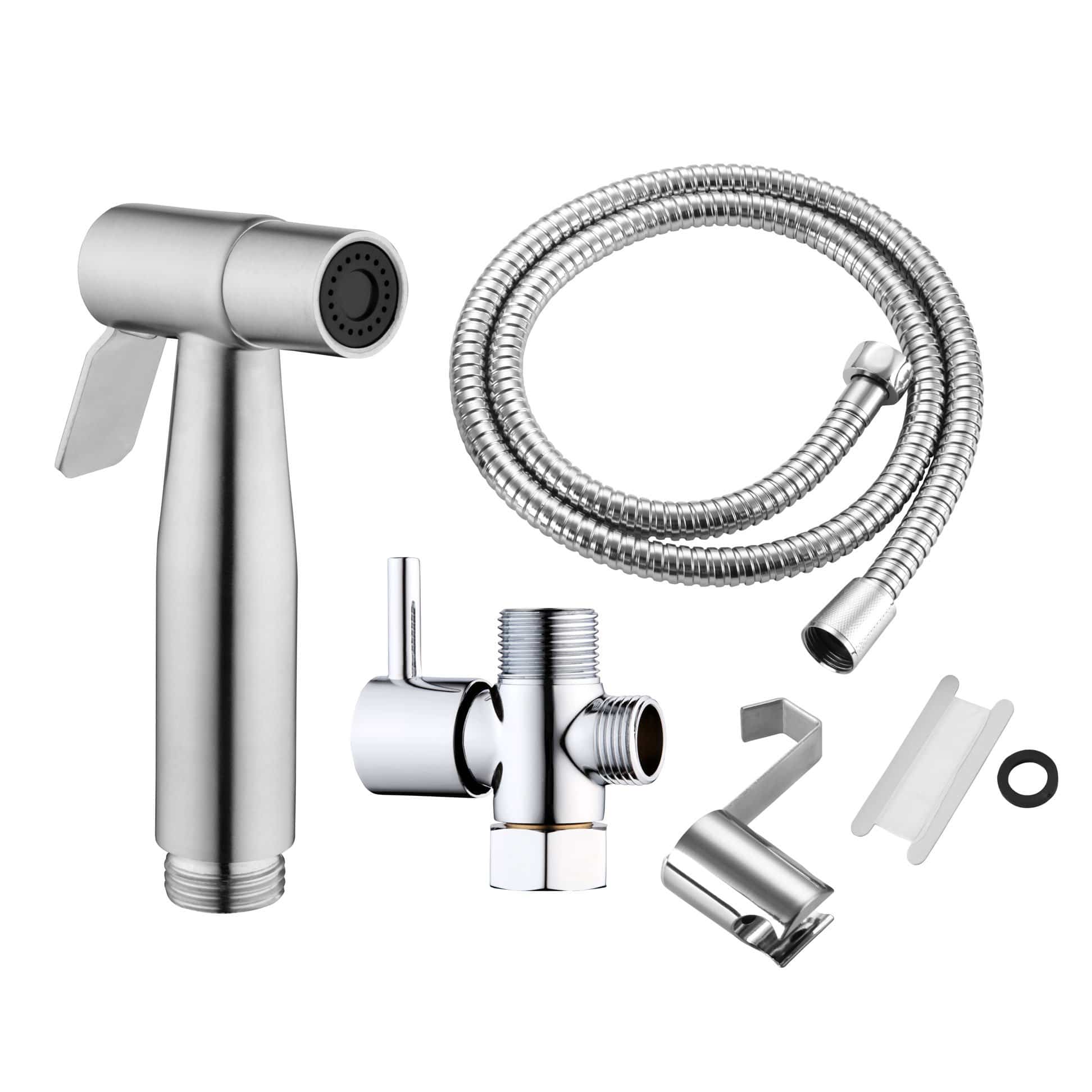 All parts included with the Handheld Bidet LUXE 95 (Nickel)