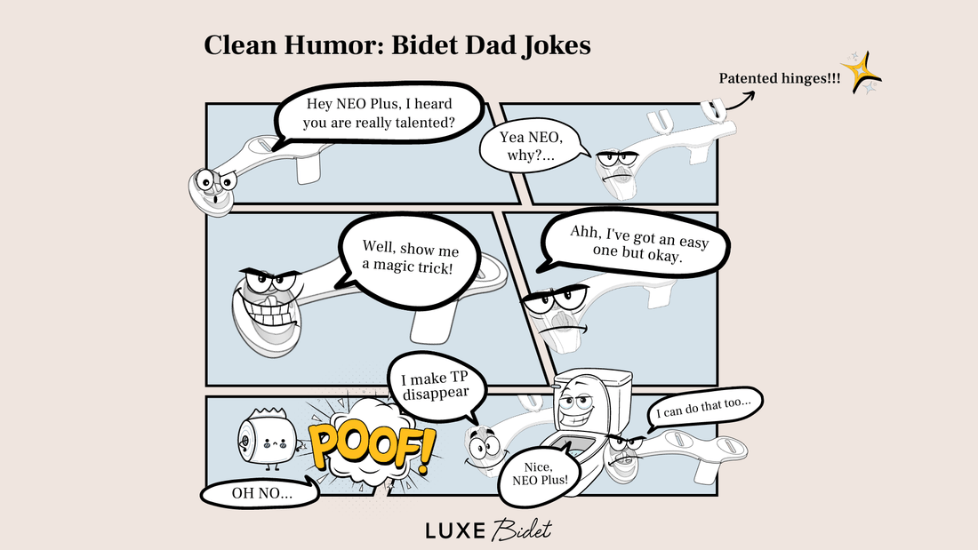 Clean Toilet Humor | Funniest Bidet Dad Jokes - LUXE Bidet