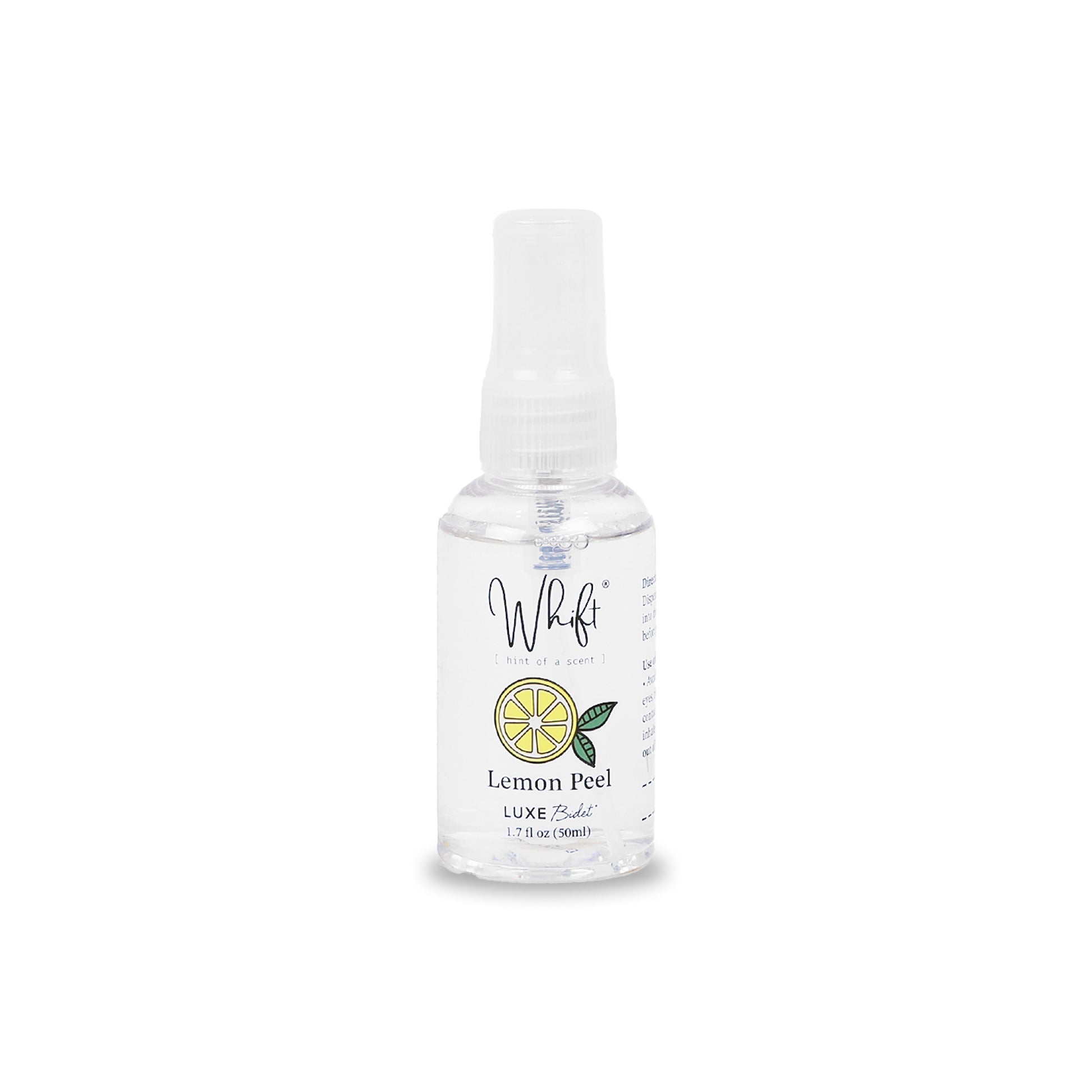 50 mL Whift Toilet Scents in Lemon Peel by LUXE Bidet.