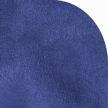 Up-close on velour texture in Dark Navy