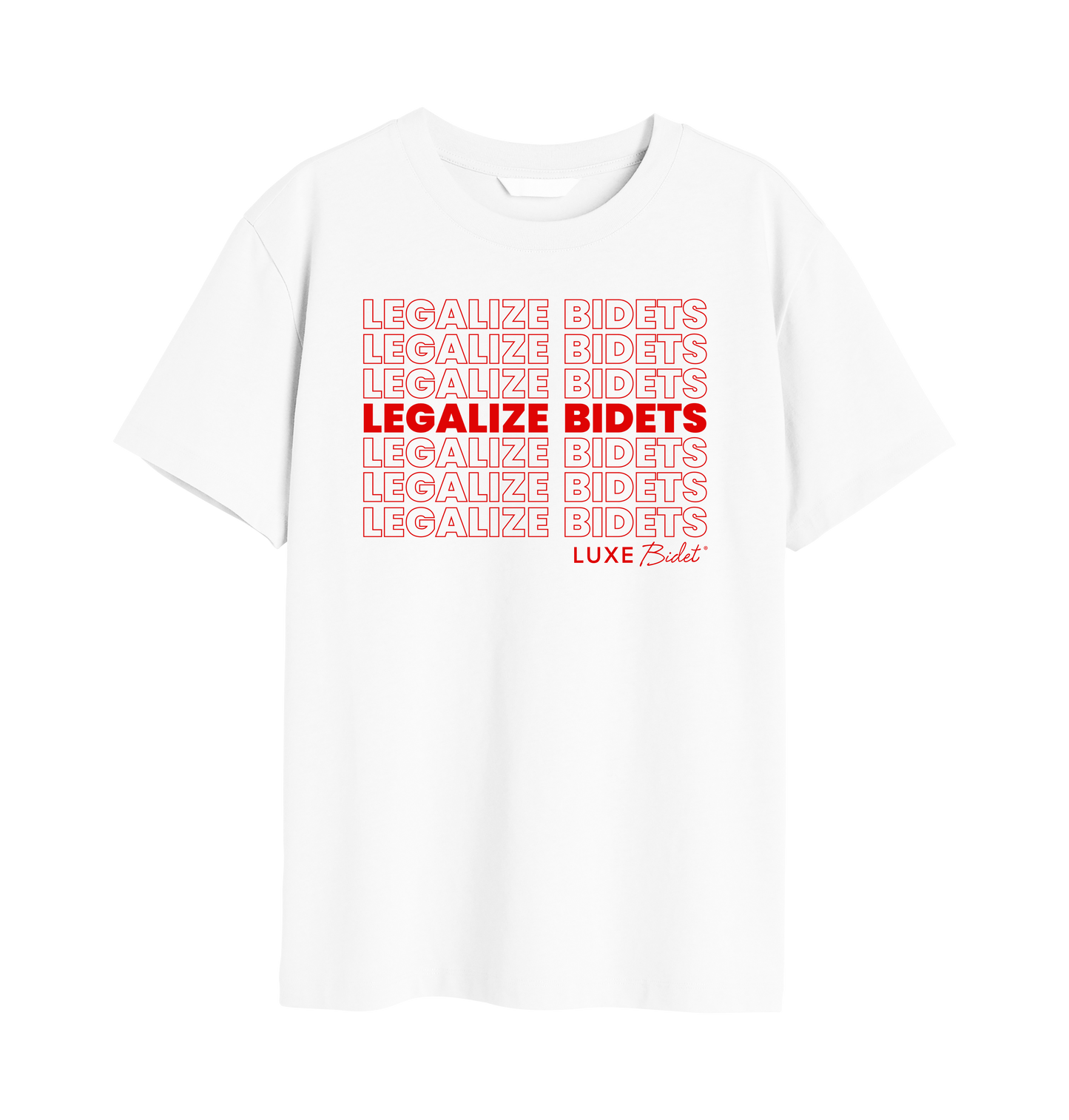 LUXE Bidet "LEGALIZE BIDETS" T-Shirt