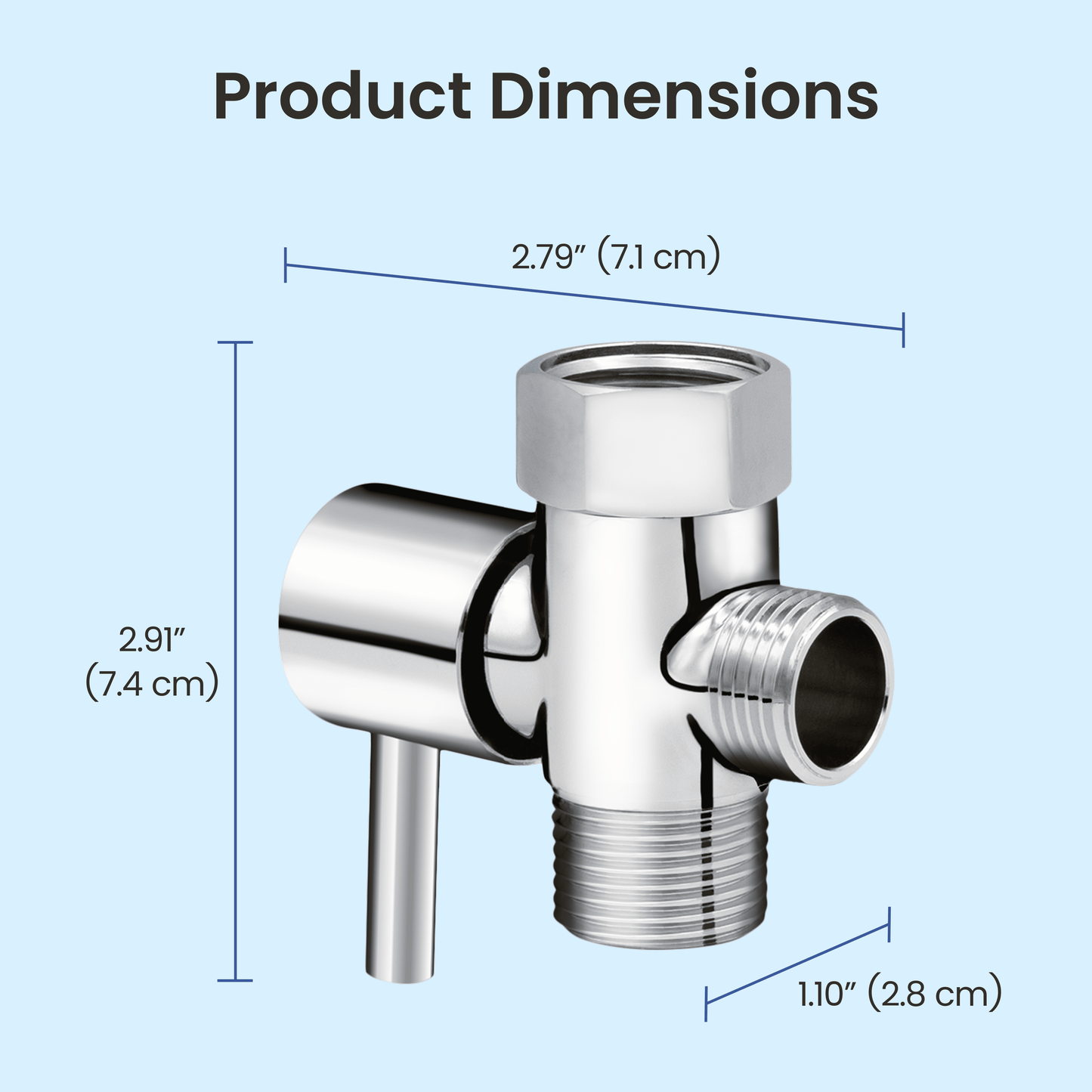 NEO Bidet: Shut-off T-Adapters