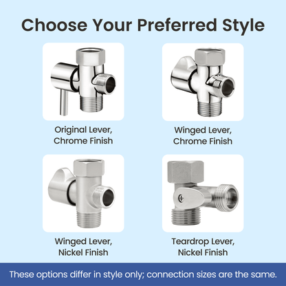 NEO Bidet: Shut-off T-Adapters