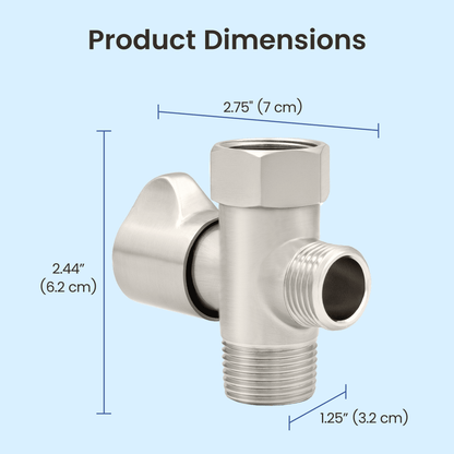 NEO Bidet: Shut-off T-Adapters