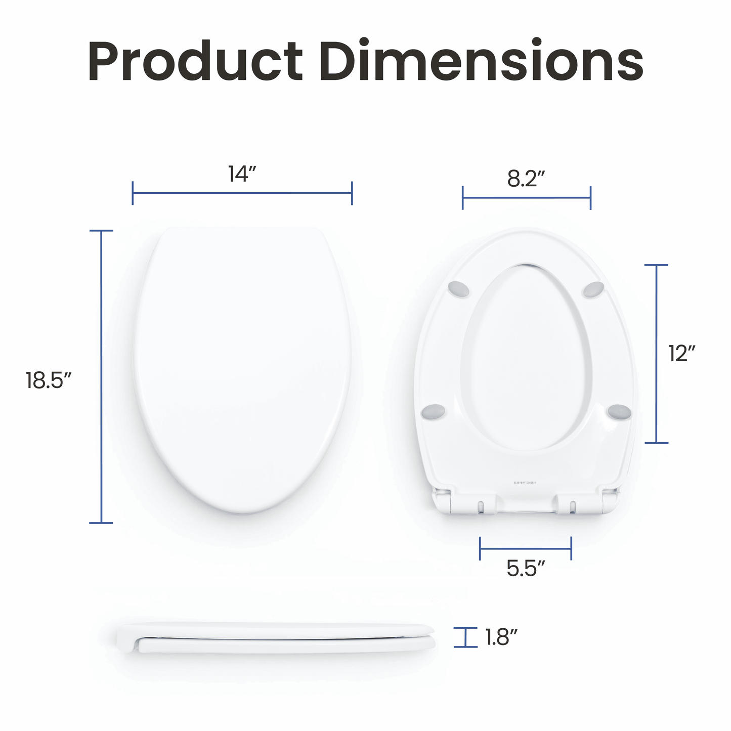 LUXE Comfort Fit Toilet Seat