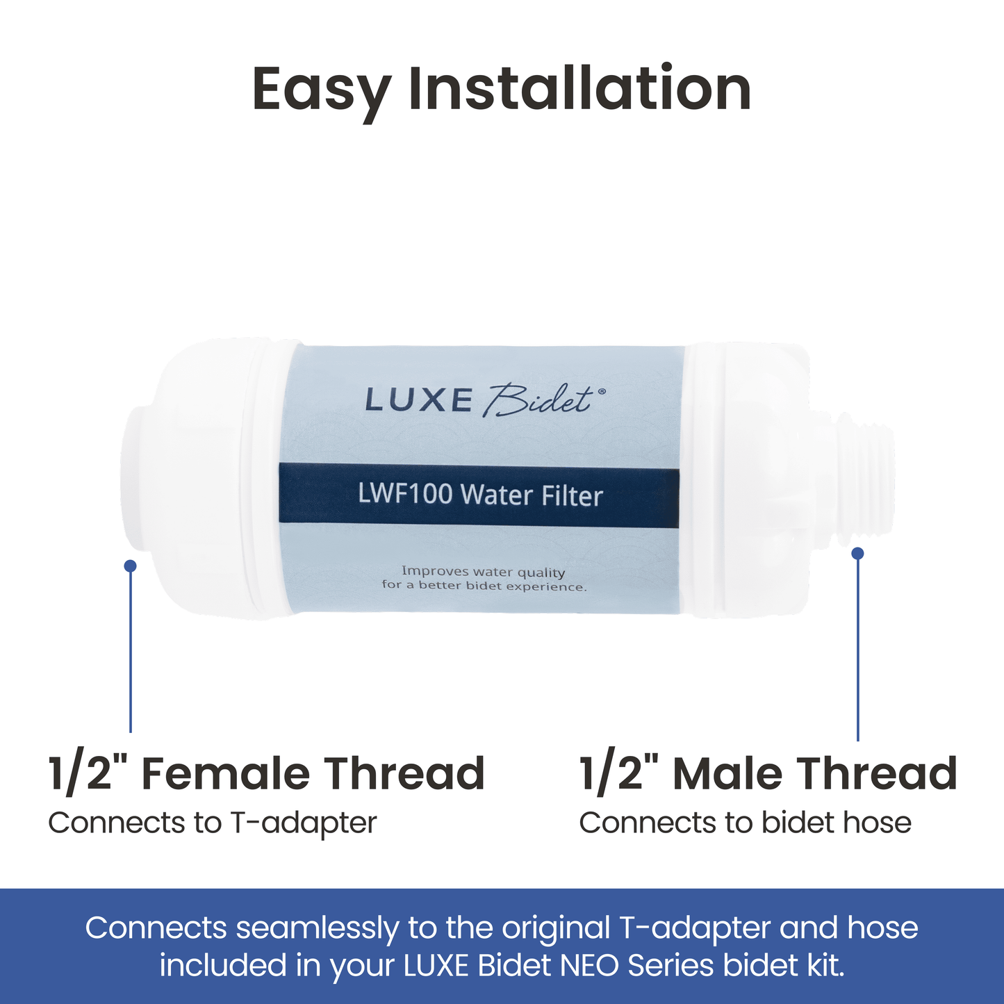 LUXE Bidet 4-in-1 Filtration Water Filter