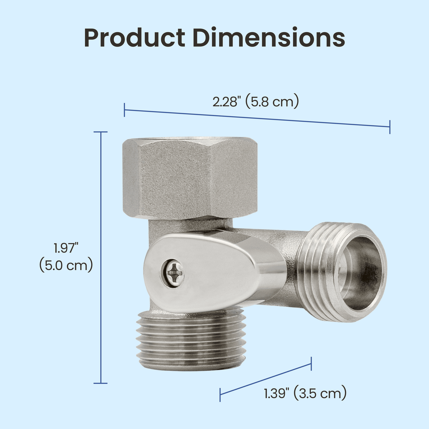 NEO Bidet: Shut-off T-Adapters