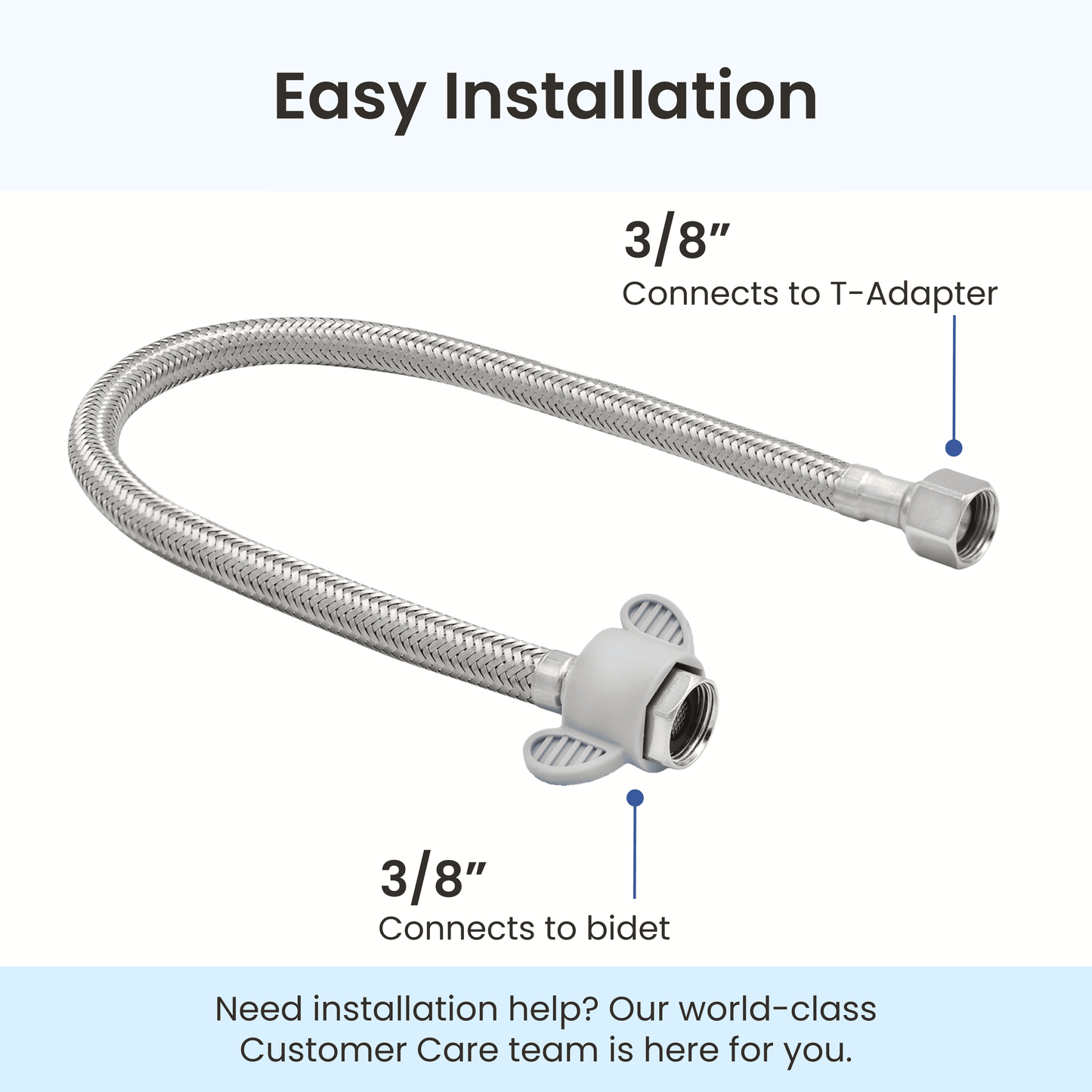 Metal Cold Water Bidet Hoses