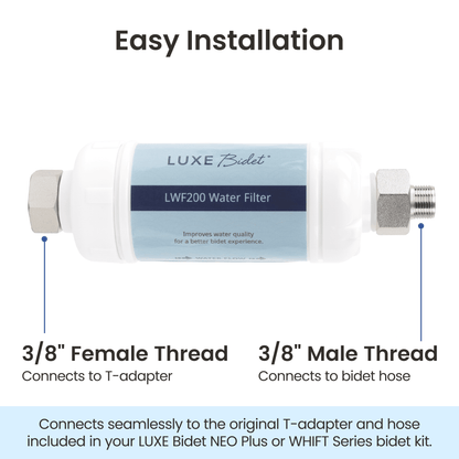 LUXE Bidet 4-in-1 Filtration Water Filter