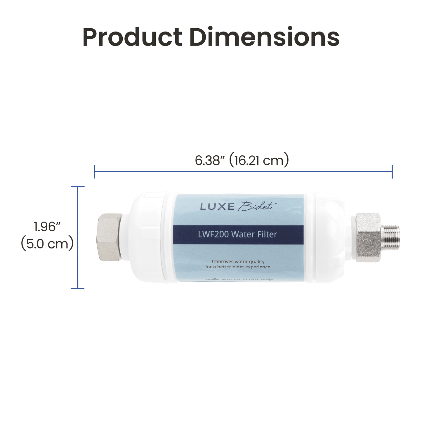 LUXE Bidet 4-in-1 Filtration Water Filter