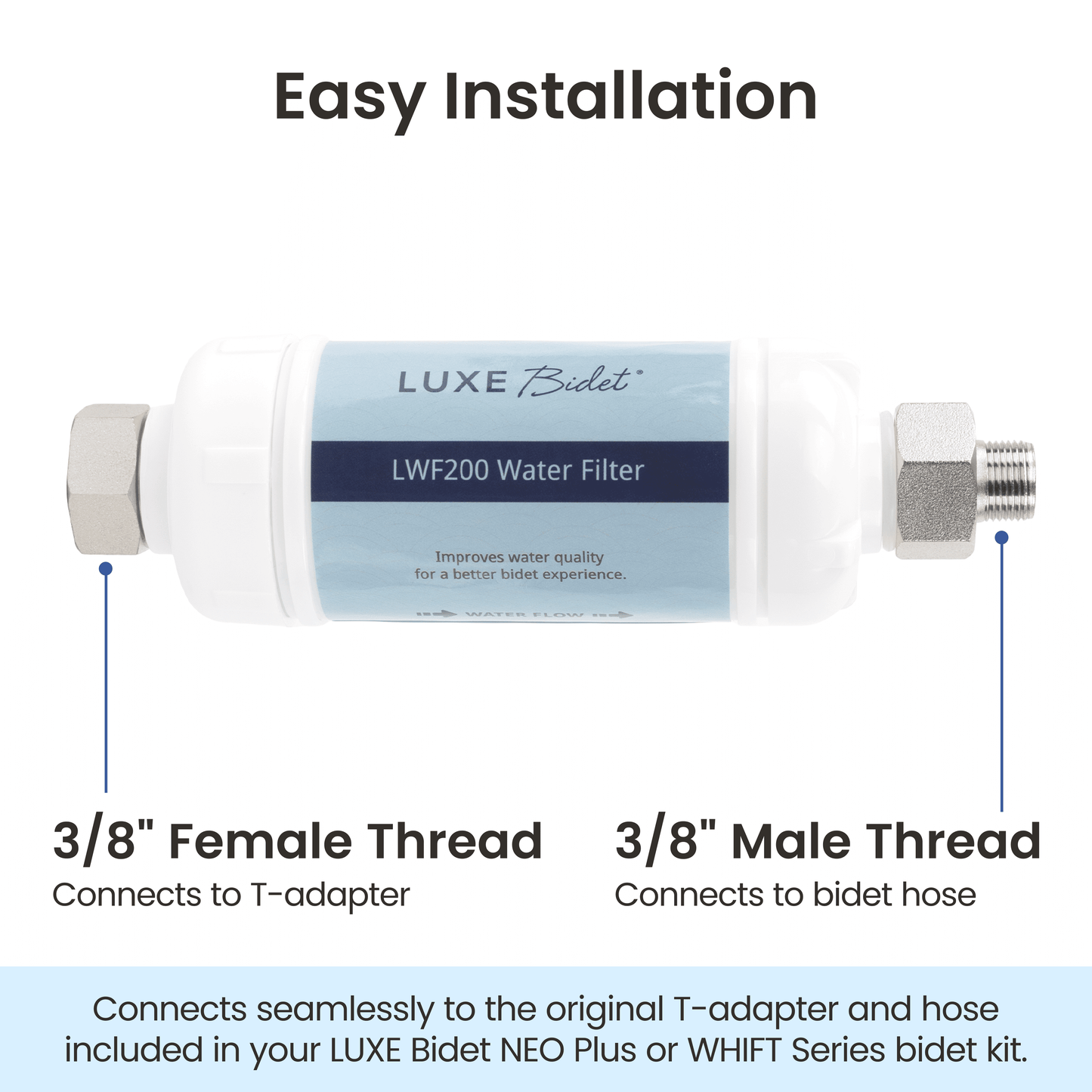 LUXE Bidet 4-in-1 Filtration Water Filter