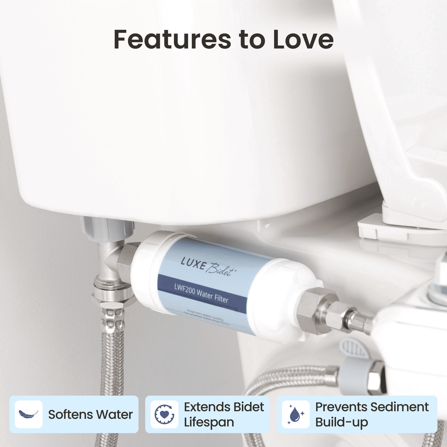 LUXE Bidet 4-in-1 Filtration Water Filter