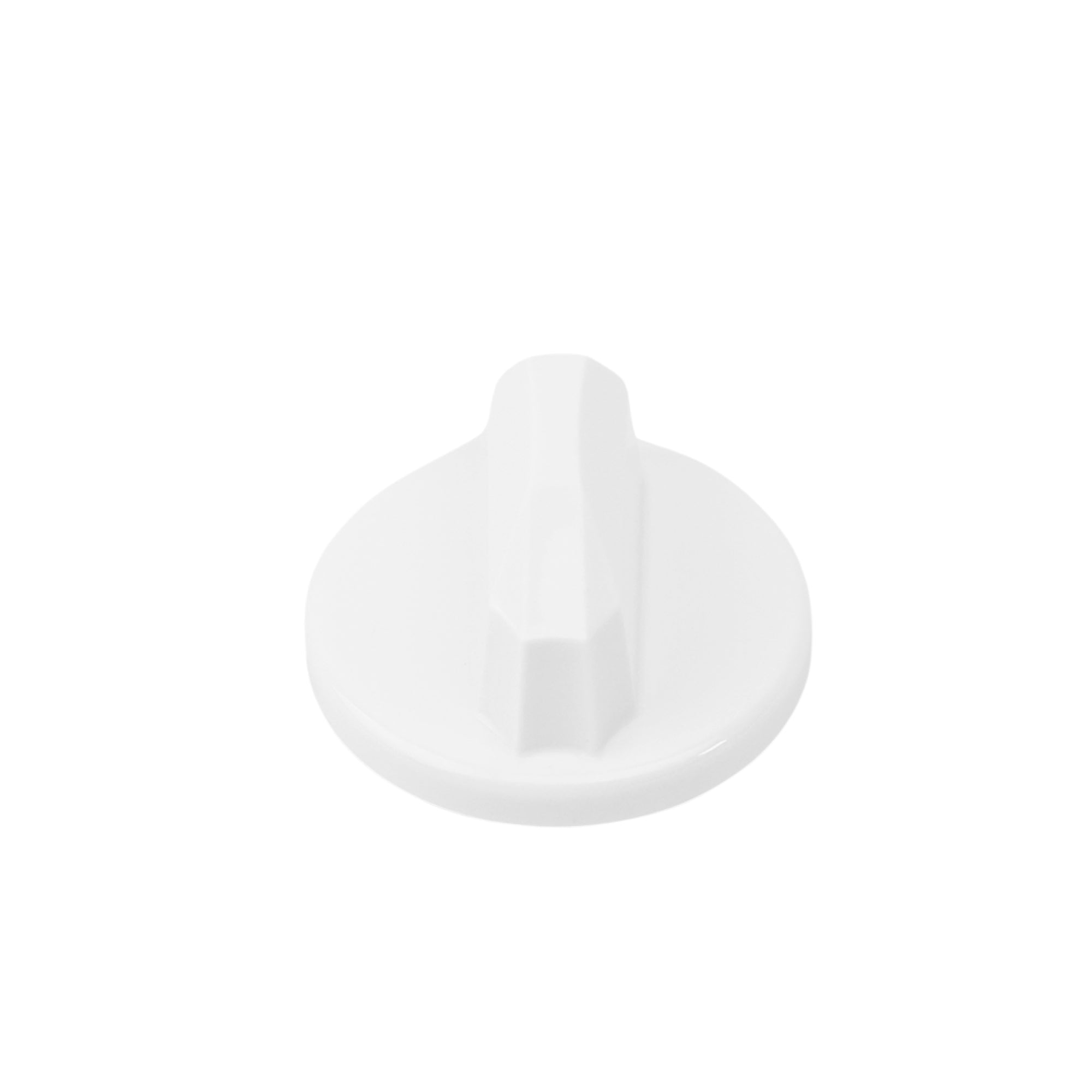 Neo Plus Series: Knobs & Levers - White Knob, Top View, compatible with NEO Plus models: 120, 185, and 320