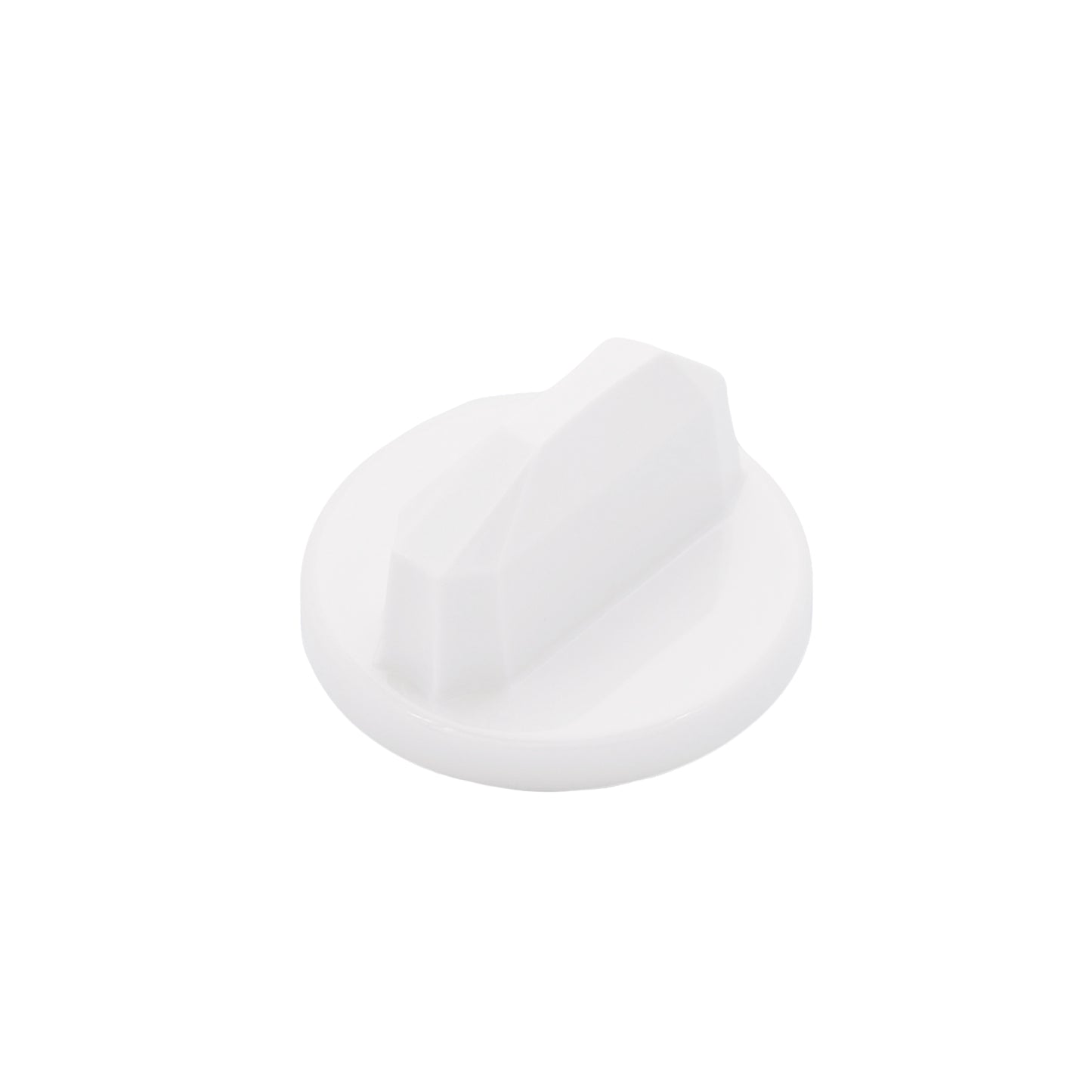 Neo Plus Series: Knobs & Levers - White Knob, 3/4 View, compatible with NEO Plus models: 120, 185, and 320