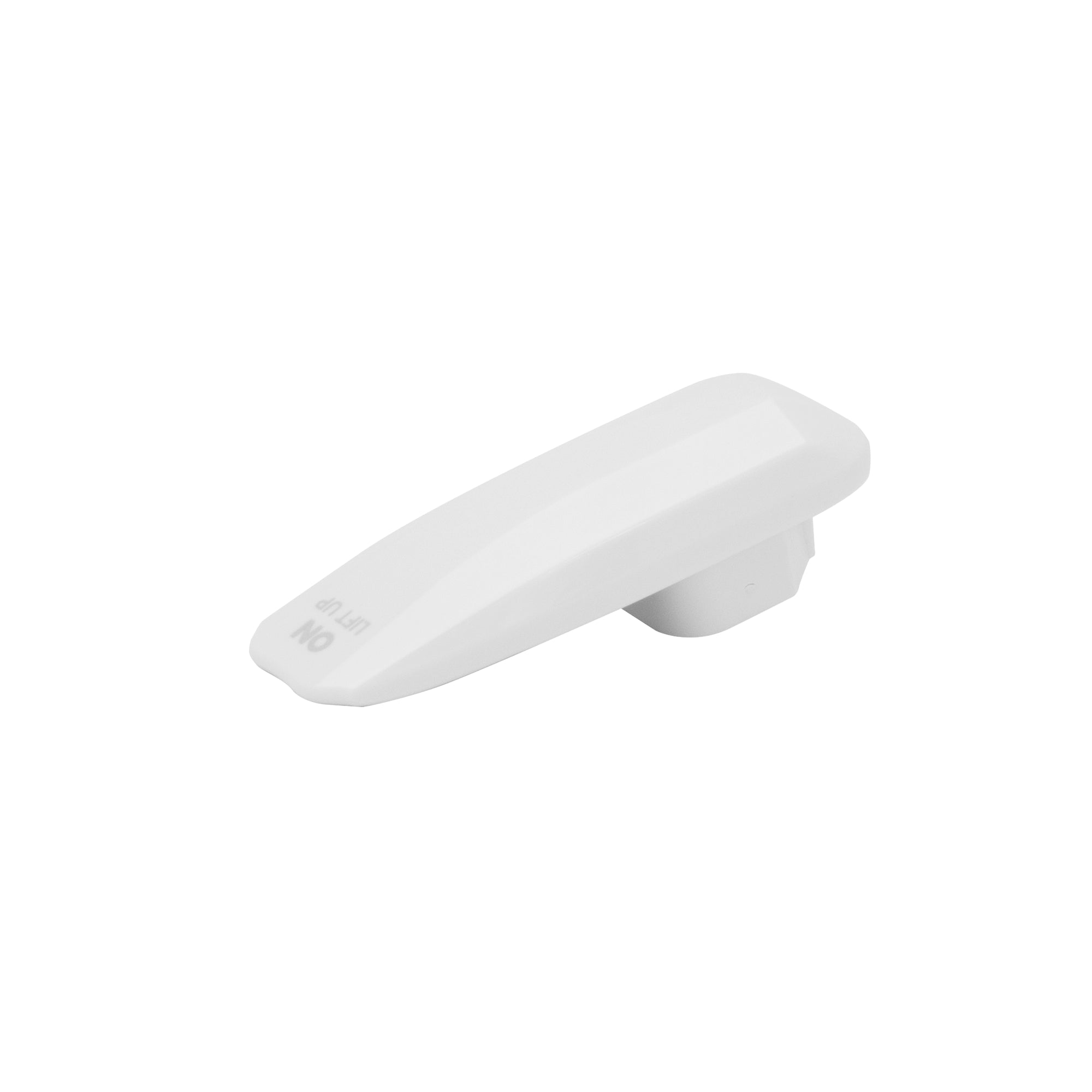 Neo Plus Series: Knobs & Levers - White Lever, 3/4 View, compatible with NEO Plus model 320