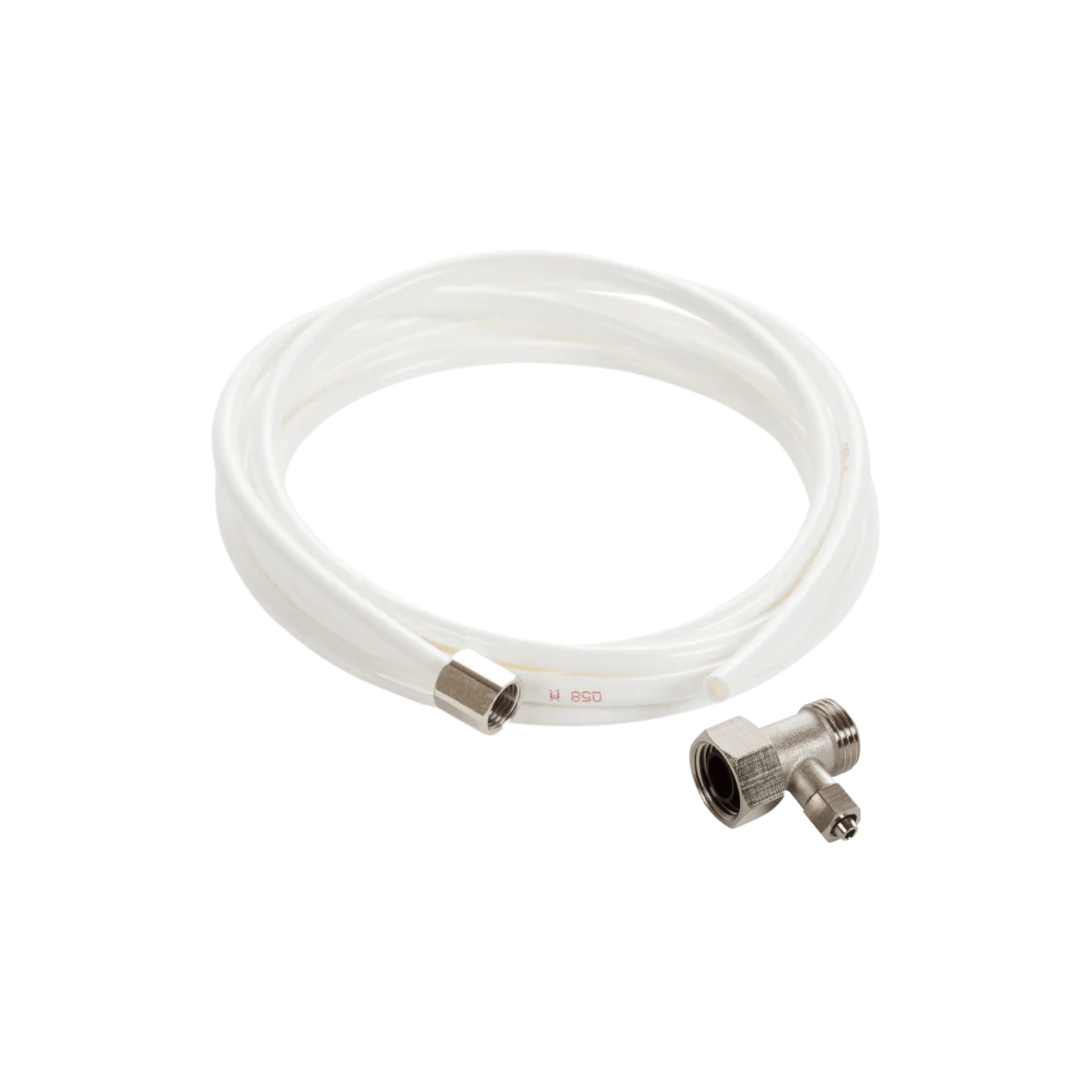 NEO Plus Accessory Kit: Alternative Installation for 1/2" Supply Valves - 10ft Plastic Bidet Hose with 1/2" Metal T-Adapter