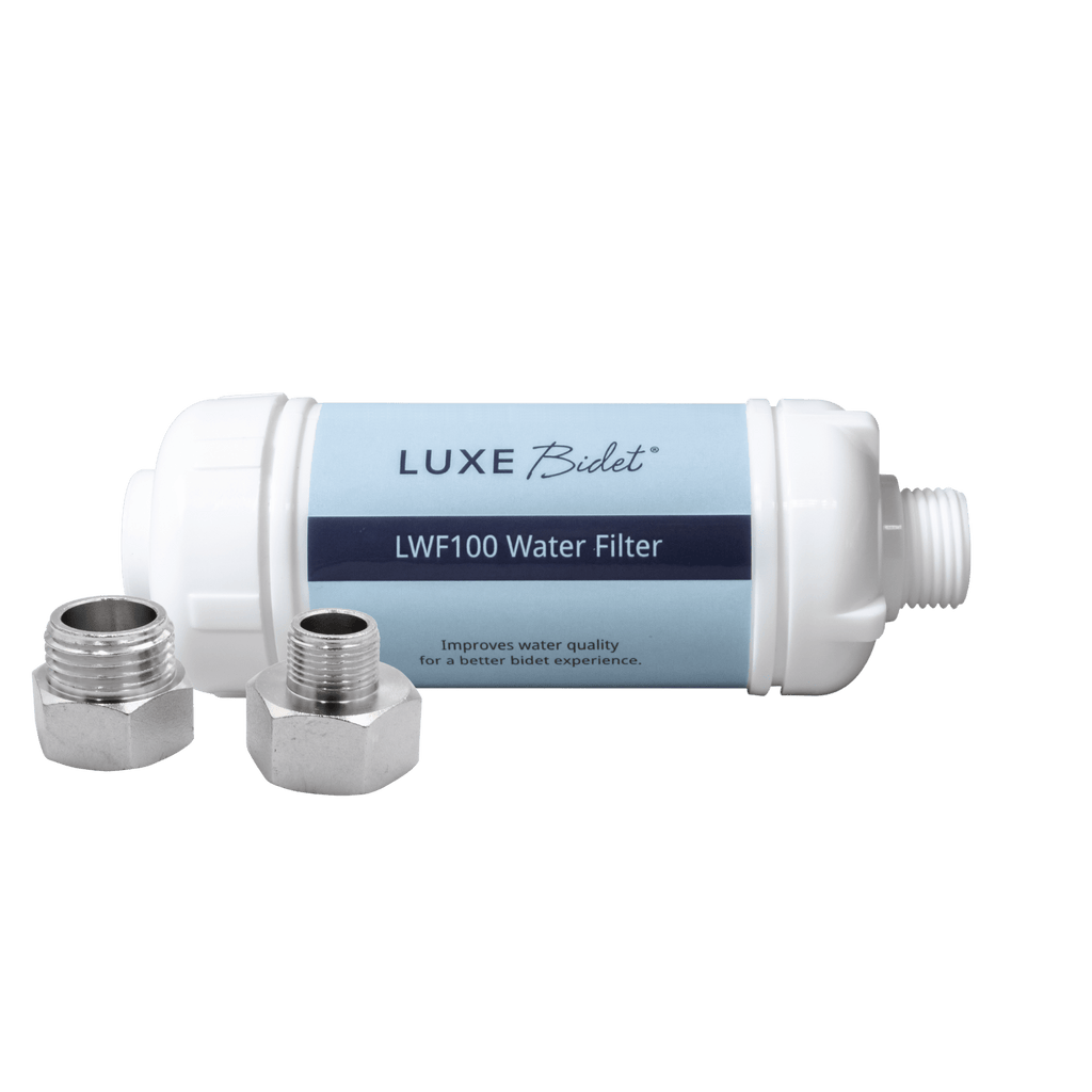 LUXE Bidet 4-in-1 Filtration Water Filter with 3/8" Metal Converters for the NEO Plus