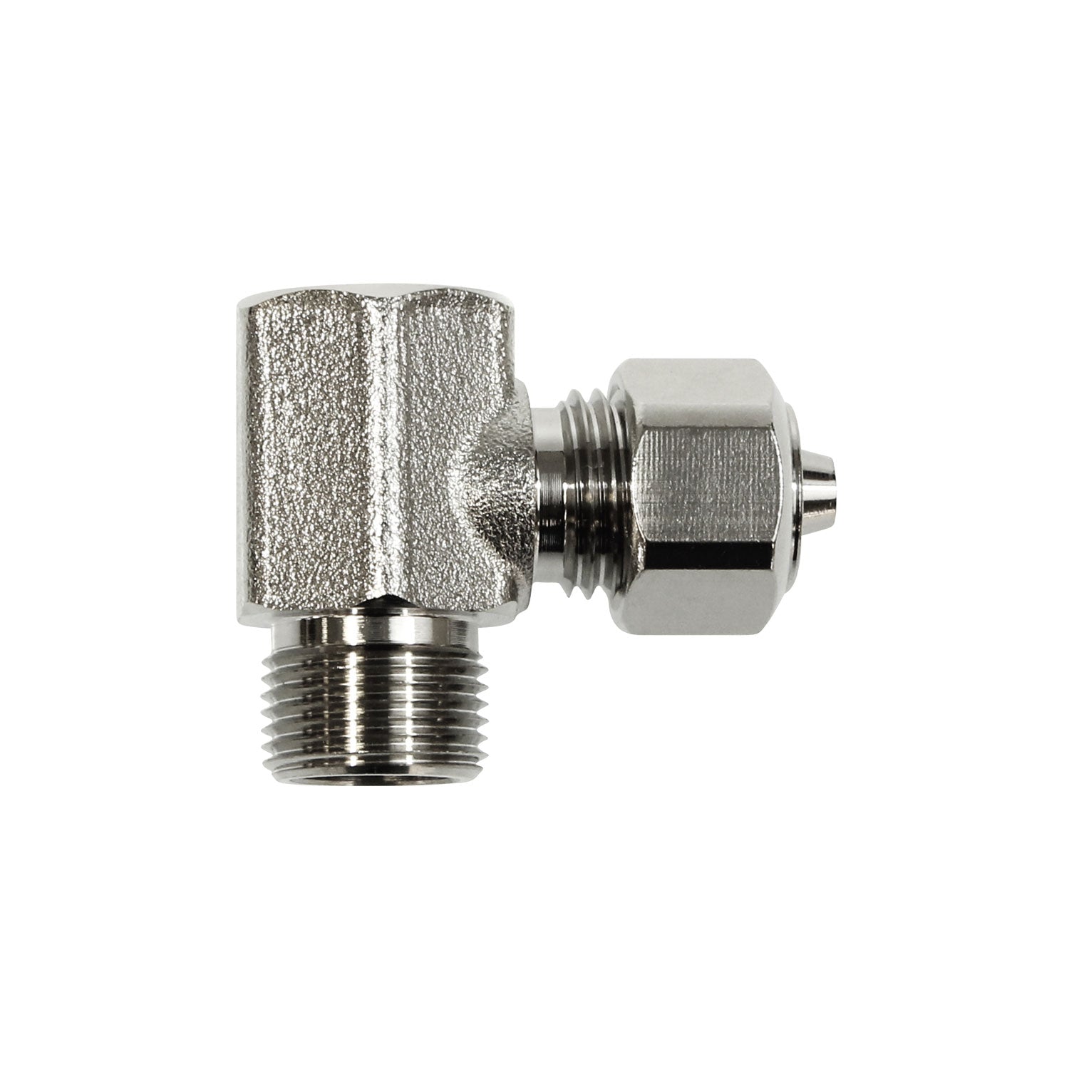 3/8” Hot Water Metal T-Adapter, side view