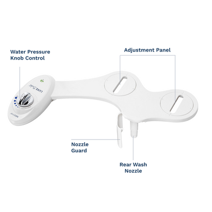 NEO 110 Parts: Water Pressure Control Knob, Adjustment Panels, Nozzle Guard, Posterior Wash Nozzle