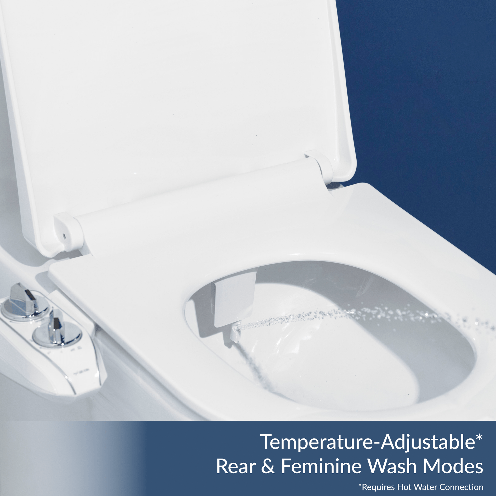 320 LUXE Bidet models include a Rear and Feminine Wash Mode with adjustable temperature