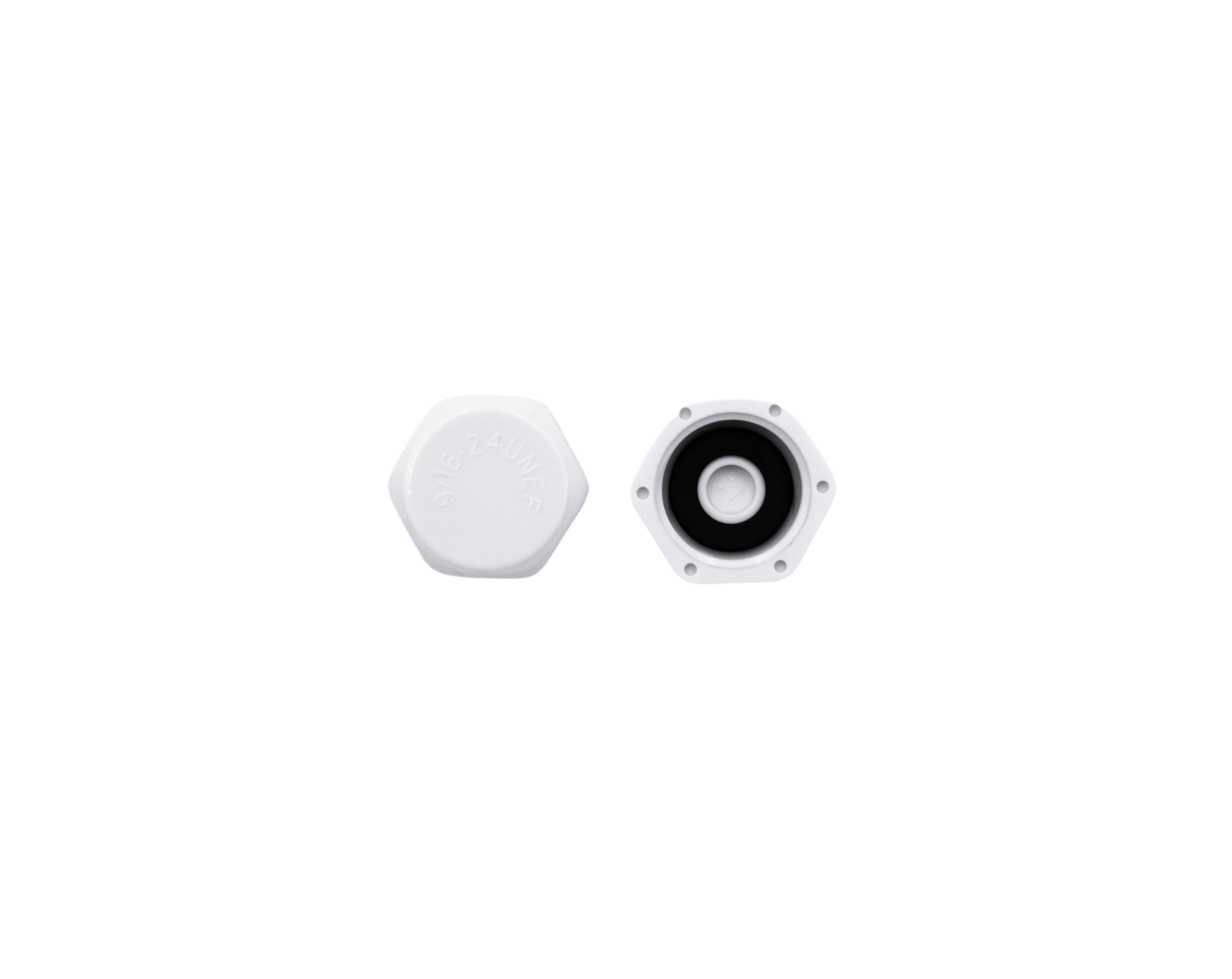 NEO Plus Series: Hot Water Cap - top and bottom view of hot water cap at side perspective