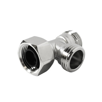 T-Adapters 1/2" Cold Water Metal T-Adapter, angled view