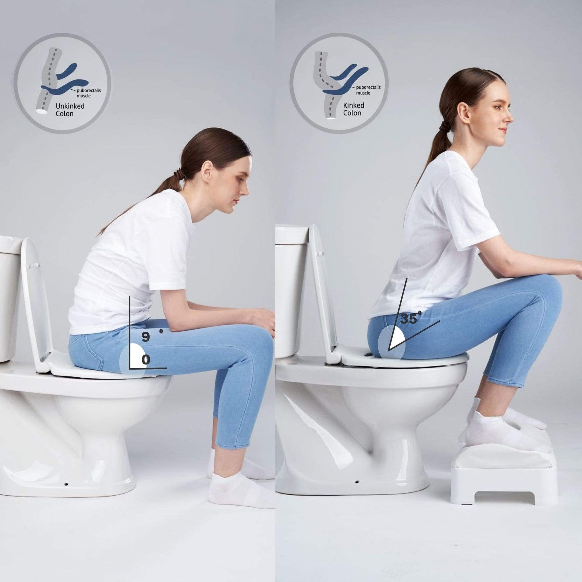 LUXE Comfort Soft & Ergonomic Toilet Footstool