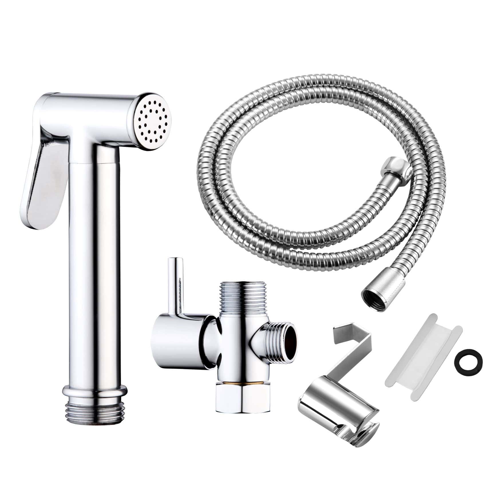 All parts included with the Handheld Bidet LUXE 90 (Chrome)